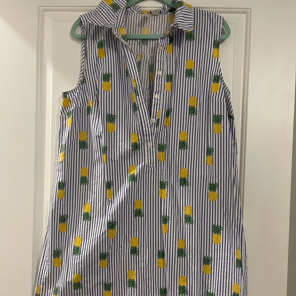 COLLARED PINEAPPLE DRESS